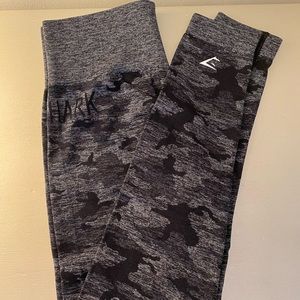 Gymshark  Black Camo Leggings